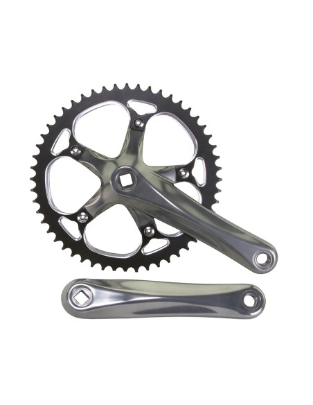 Alloy 540 Track Crankset 52T x 175mm Black Titanium.